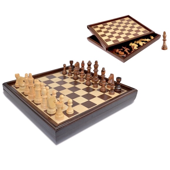 zoeserendipity Other - Classic Brown and Cream Board Games Set